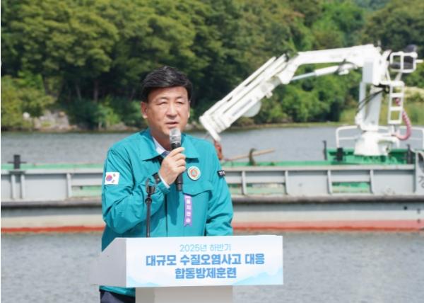 광주시, ‘대규모 수질오염사고 대응 합동 방제 훈련’ 실시 기사 이미지