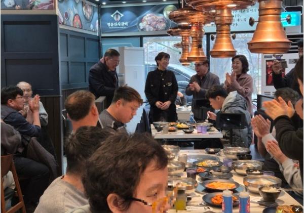 명륜진사갈비 평내호평점, 남양주시장애인체육회와 장애인거주시설 오찬 나눔 실천