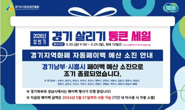 경상원, ‘경기 살리기 통큰 세일’ 5일 만에 일부 지역 성황리 조기 소진