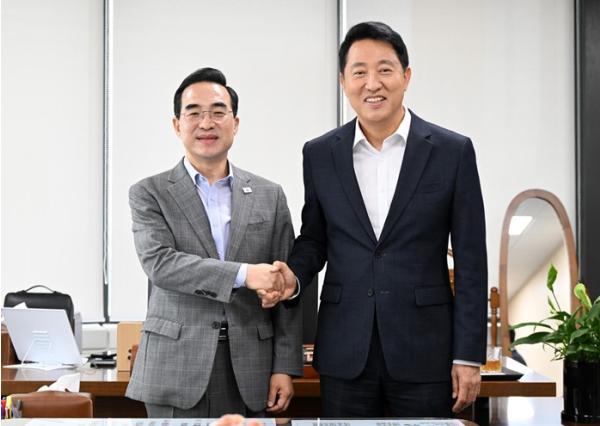 서울시 오세훈 시장, 기획처장관 만나 ‘노후 기반시설 개선’ 위한 국비 지원 확대 요청
